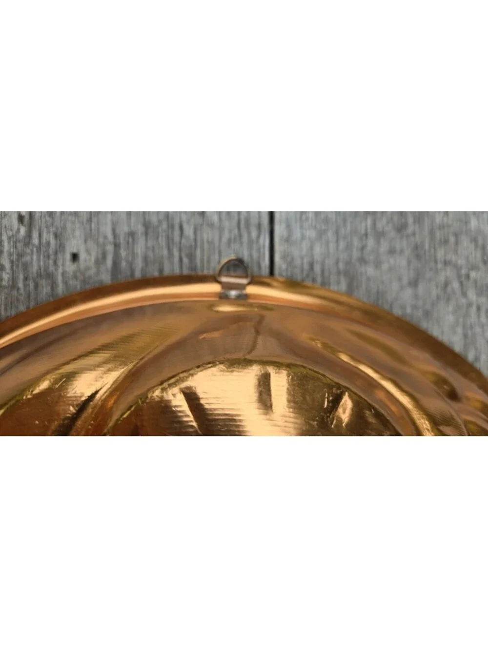 Vintage Copper Tone Fruit Wreath Cake Jello Mold Wall Hanging Decor 13